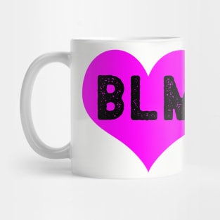 BLM - Black Lives Matter Hot Pink Heart Mug